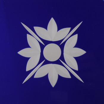Fries Square 12x12cm 4-LEAF blue Fries Square 12x12cm 4-LEAF blue