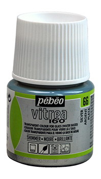 Glasfarbe Pebeo Vitrea160 Silber 66