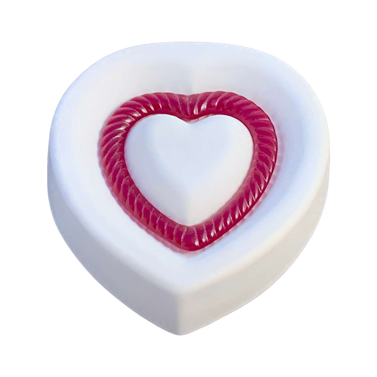 Molde de fundición "corazón acanalado" Molde de fundición "corazón acanalado"