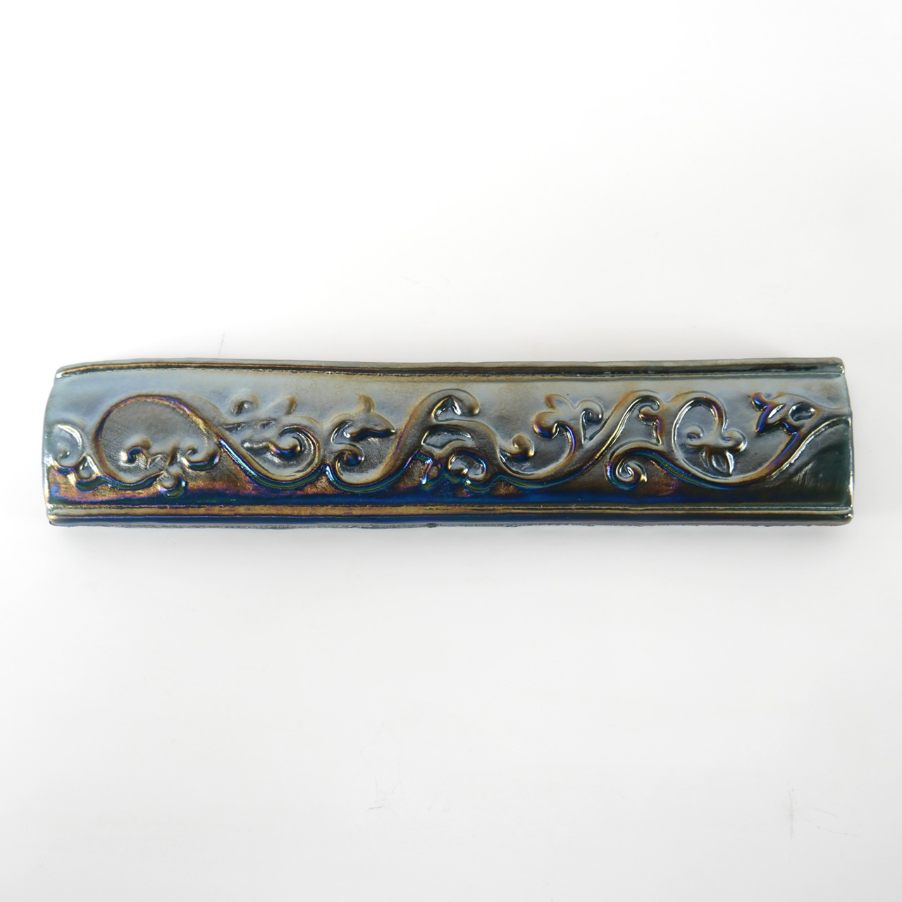 Glass tile Scoll Zirkon grey iri Glass tile Scoll Zirkon grey iri