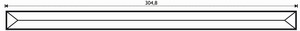 Bevel Pencil 3/4 x 12" Bevel Pencil 3/4 x 12"