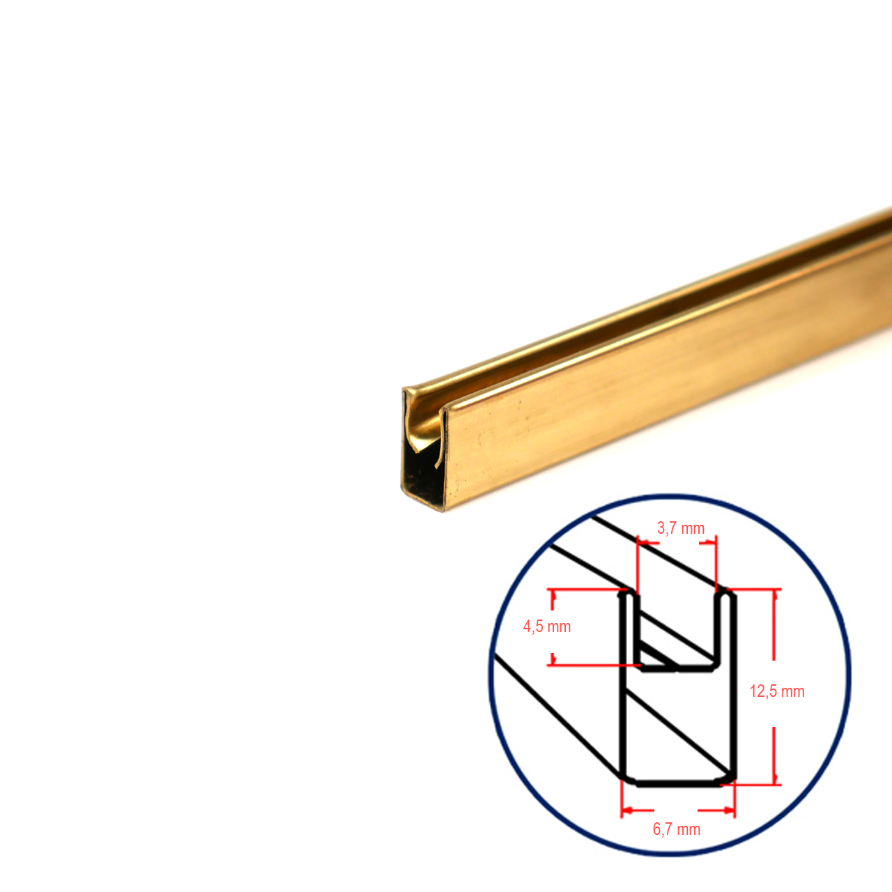 Brass Border Channel ca. 6,7 x 12,5 mm, ca. 1,8 m Brass Border Channel ca. 6,7 x 12,5 mm, ca. 1,8 m