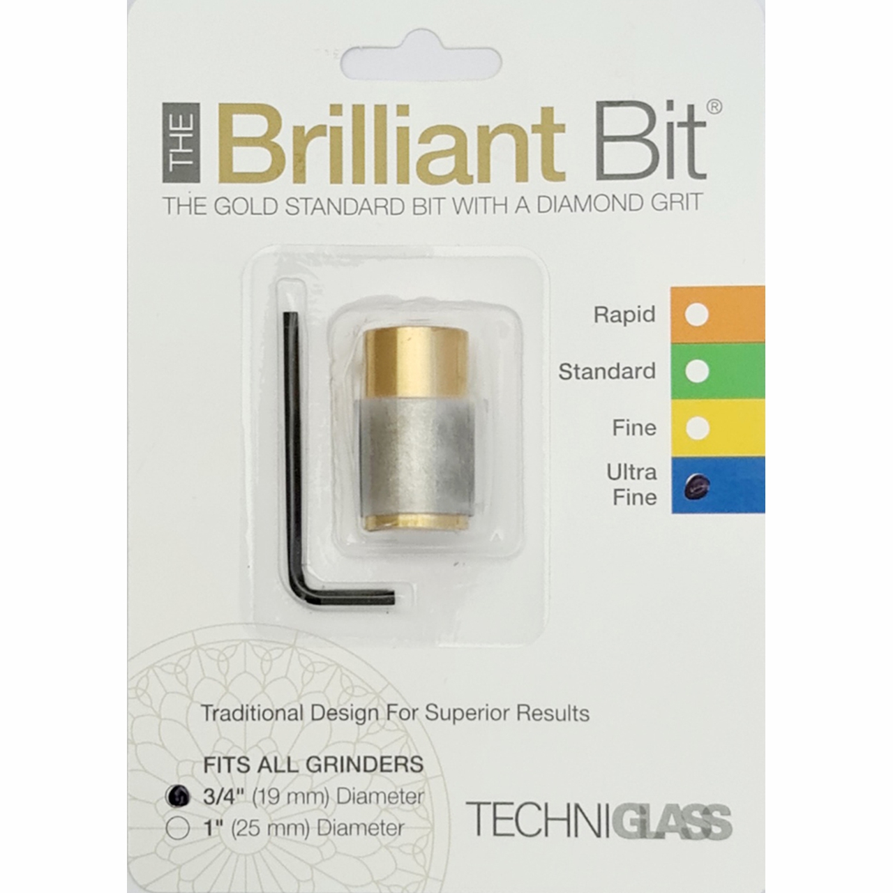 Brilliant Bit Schleifkopf 19mm ultra fein