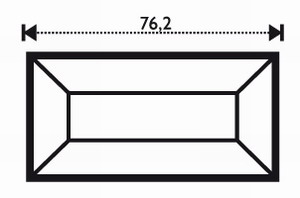 Bevel Straight 1.5 x 3"