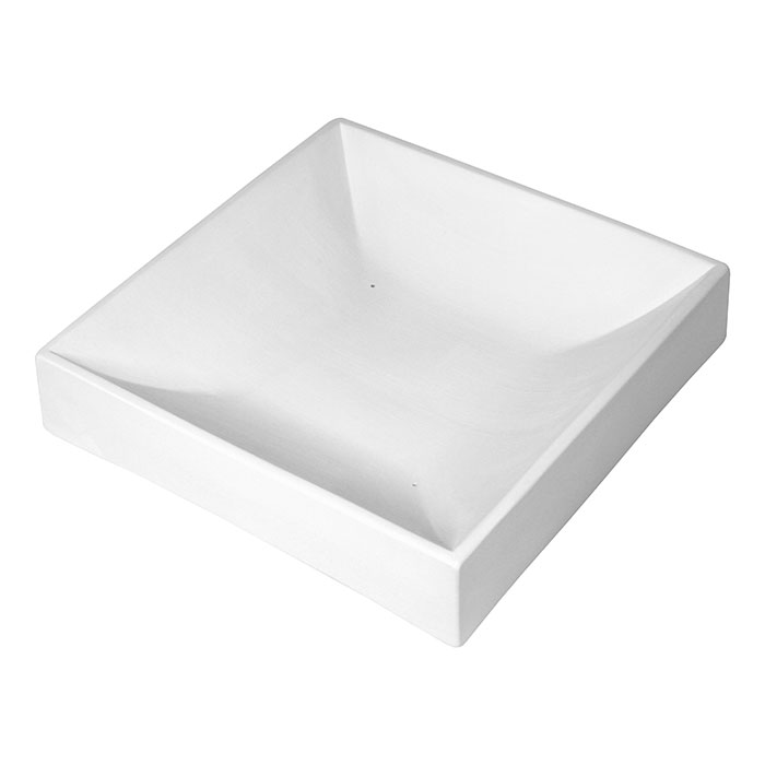 Fusing Mold Sloped Square Bowl deep large