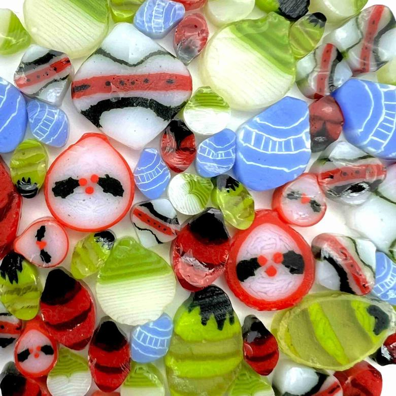 TGE Murrine COE90 Christmas XL Mix TGE Murrine COE90 Christmas XL Mix