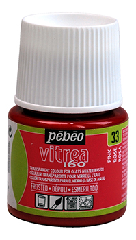 Glasfarbe Pebeo Vitrea160 Rosa 33