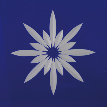 Fries Square 12x12cm Star blue Fries Square 12x12cm Star blue