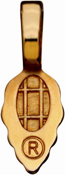 Bracket gold plated 8x21mm VE:25 Bracket gold plated 8x21mm VE:25