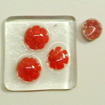 MILLEFIORI rot-klar d:7-8mm, 100g