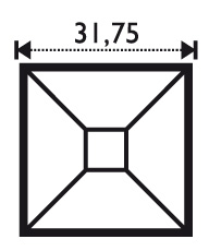 Bevel Straight 1.25 x 1.25"