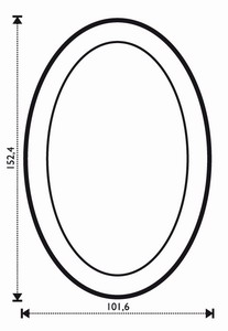 Bevel Oval 4 x 6" Bevel Oval 4 x 6"