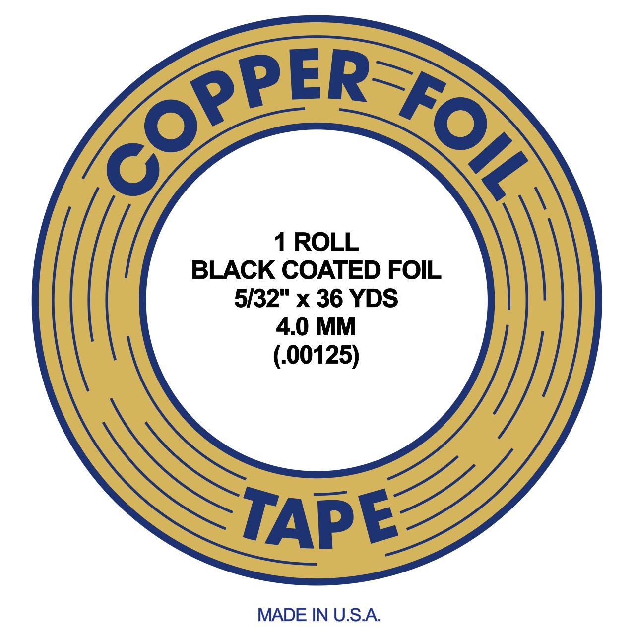 EDCO Copper Foil black 5/32" 4,0mm