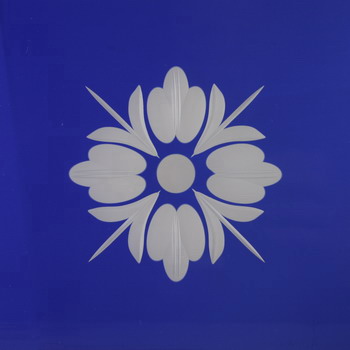Friesecke 15x15cm Lilie blau Friesecke 15x15cm Lilie blau