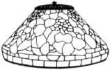 ODYSSEY Lampenform 36 cm Geranium T1562