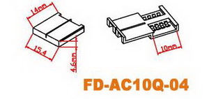 LED-connector for RGB 10mm