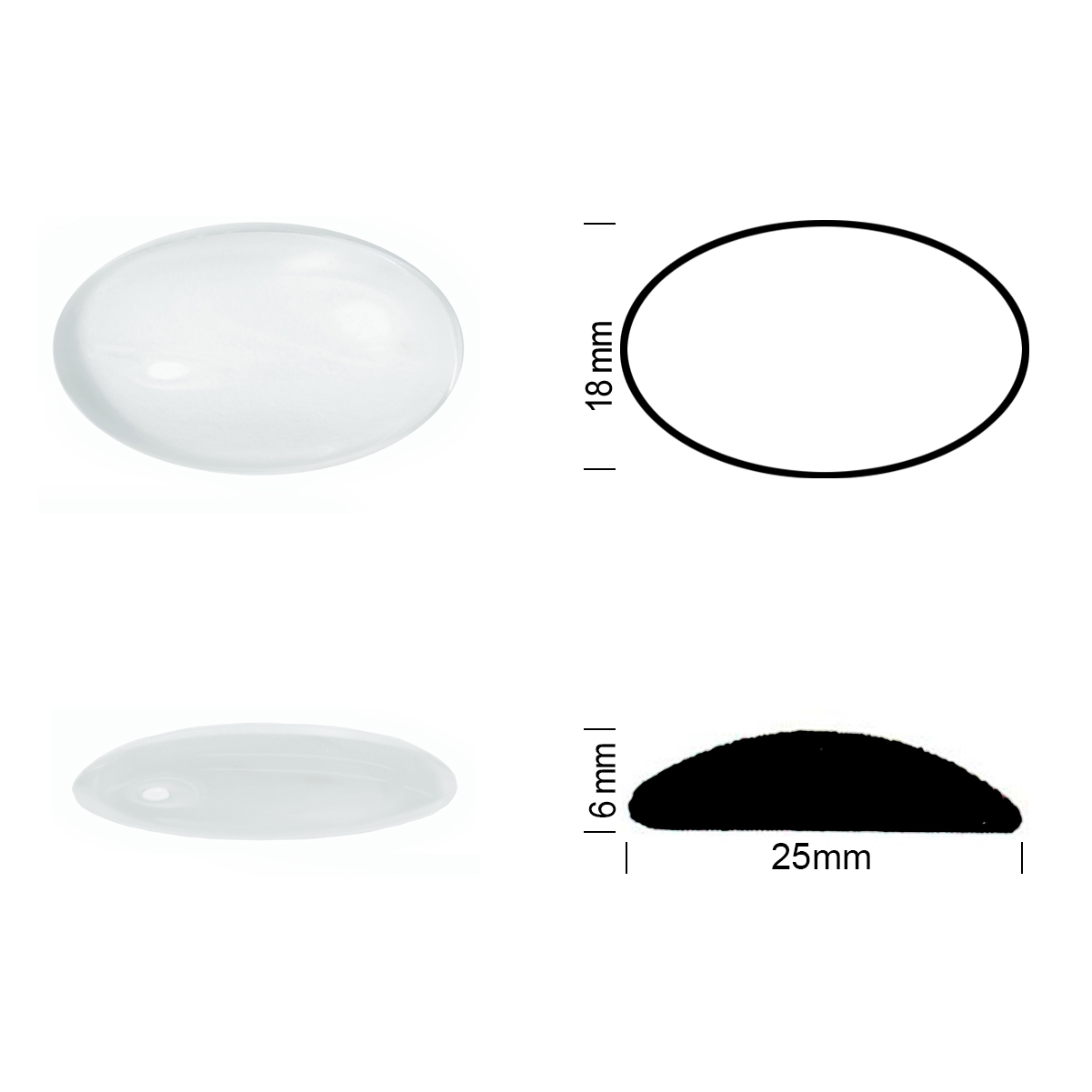 Jewel 25/18 white opal Jewel 25/18 white opal
