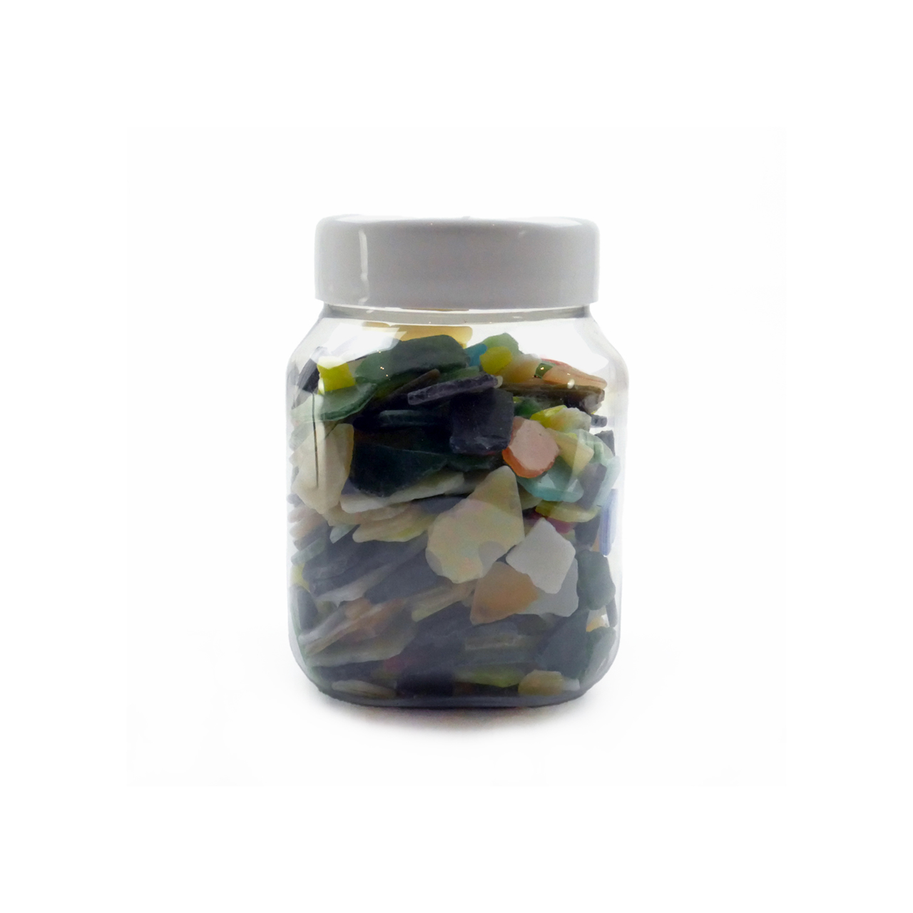 Mosaik Crashglas XL farbig opal 1kg