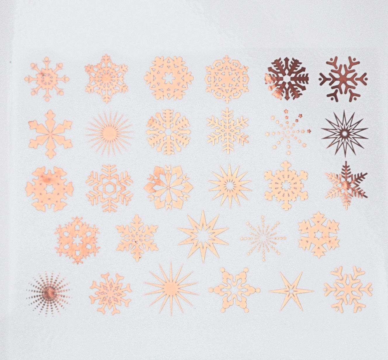Fusing Decal small Snowflake cooper Fusing Decal small Snowflake cooper