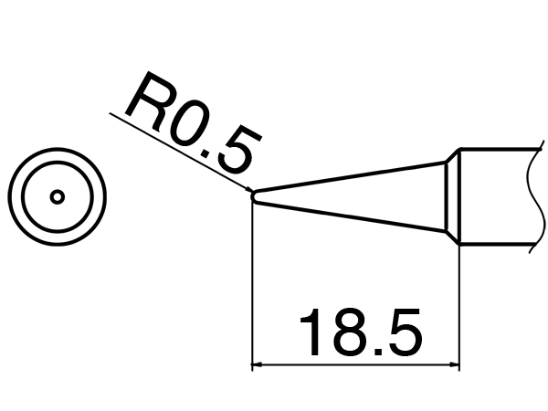 HAKKO soldering tip T19-B