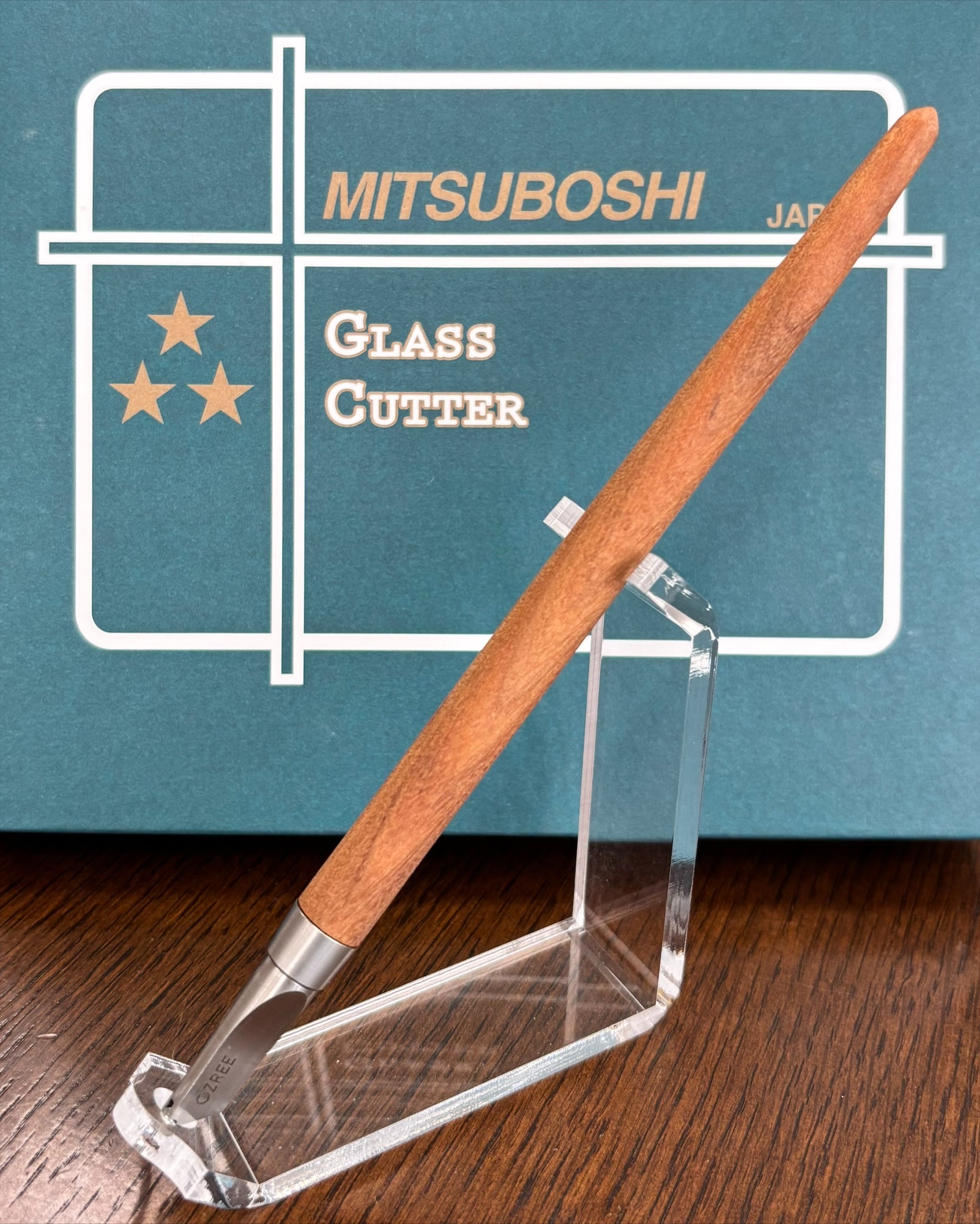 OZREE Glasschneider mit Holzgriff OZREE Glasschneider mit Holzgriff