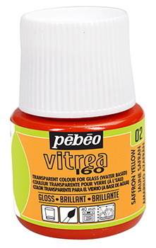 Glasspaint Pebeo Vitrea160 Saffron Yellow 02 Glasspaint Pebeo Vitrea160 Saffron Yellow 02
