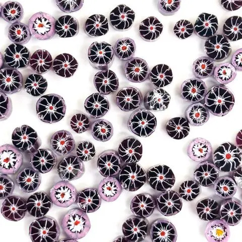 TGE Murrine COE96 Flowers - Pink Mimosa TGE Murrine COE96 Flowers - Pink Mimosa