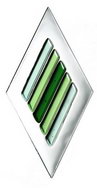 APPLIKAS Diamond 72 x 140 mm Design 20 green
