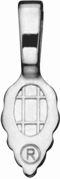 Schmuckhalter versilbert 6x16mm