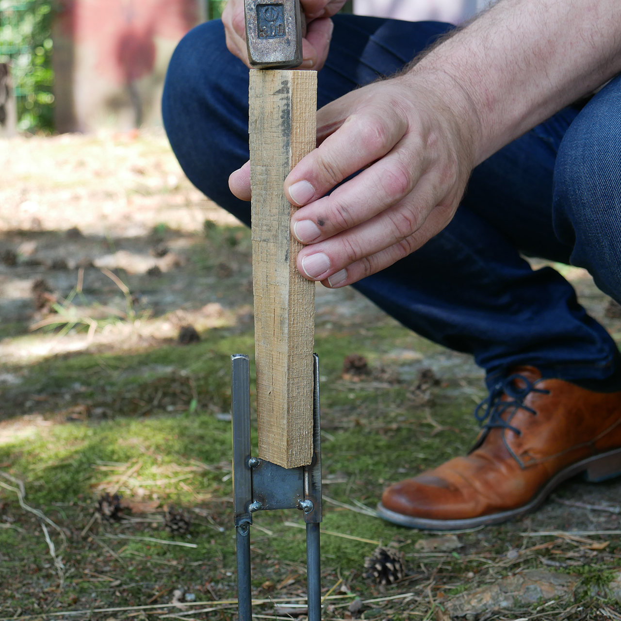 Floor holder for displays 45958xx stainless steel Floor holder for displays 45958xx stainless steel