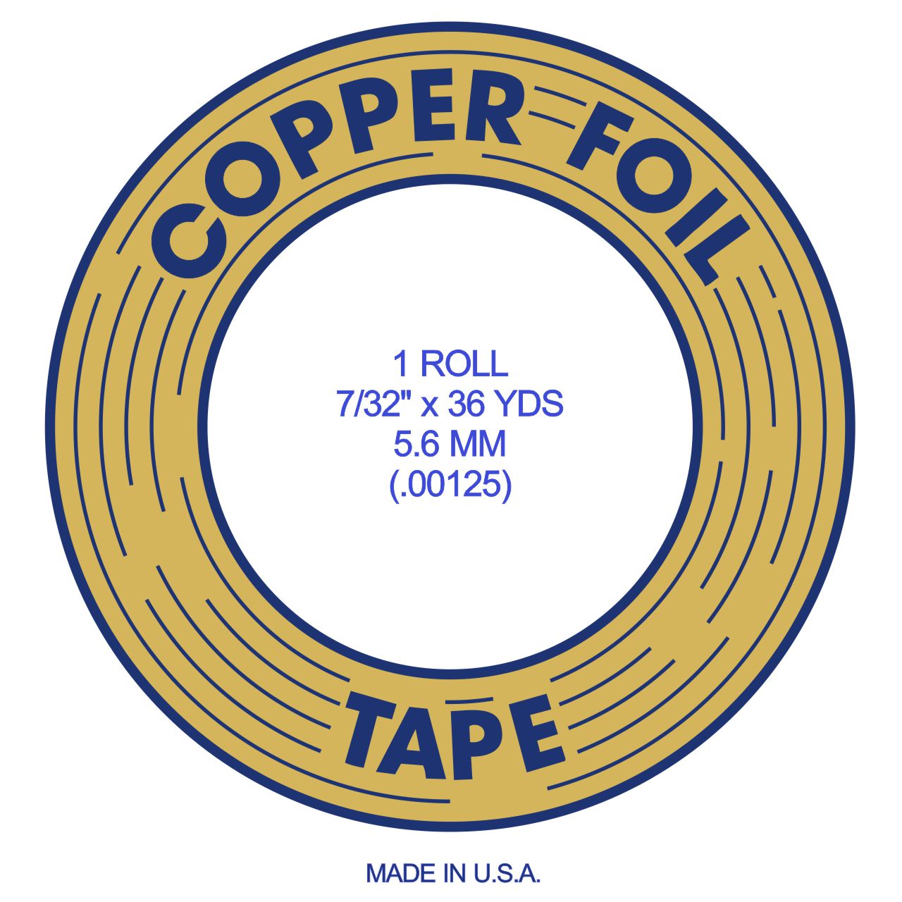 EDCO Copper Foil copper 7/32" 5,6mm EDCO Copper Foil copper 7/32" 5,6mm