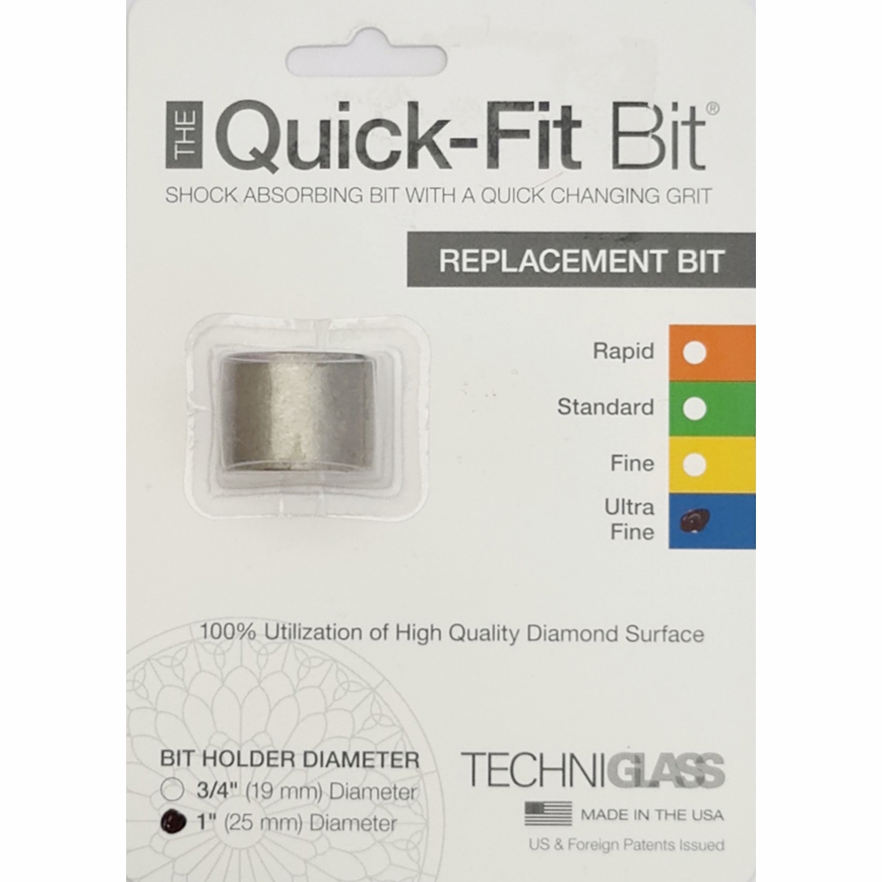 Quick-Fit Schleifring 25mm ultra fein