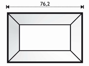 Mirror-Bevel 2 x 3" Mirror-Bevel 2 x 3"