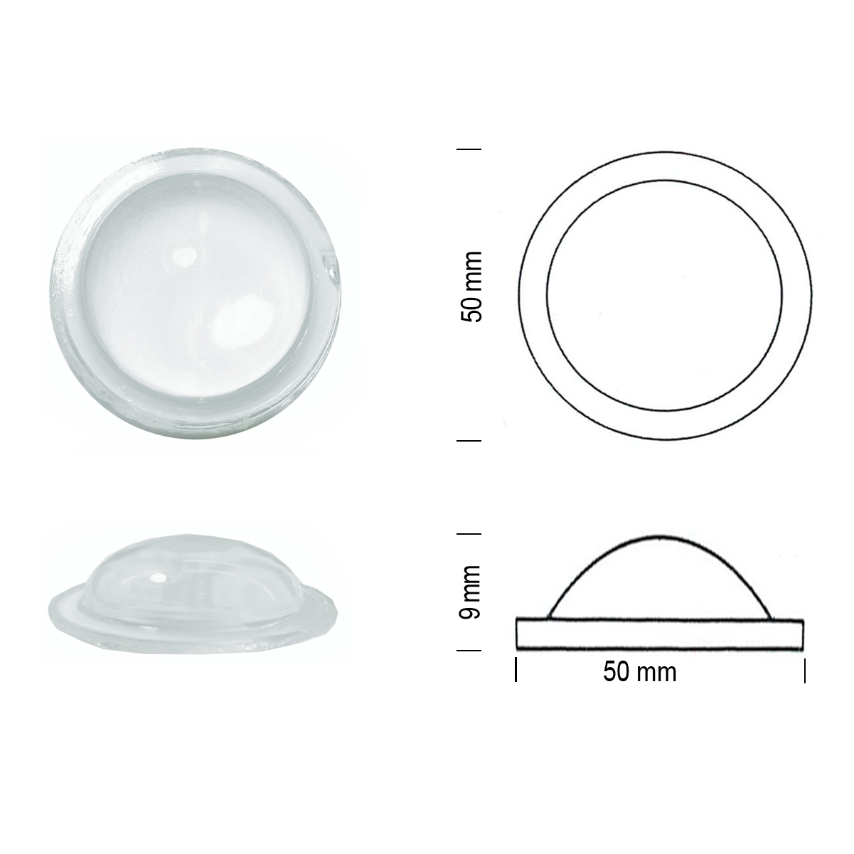 Bulleyes 50mm white opal Bulleyes 50mm white opal