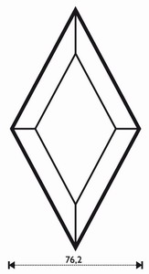 Bevel Rhombus 3 x 6" Bevel Rhombus 3 x 6"