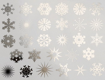 Fusing Decal small Snowflake silver Fusing Decal small Snowflake silver