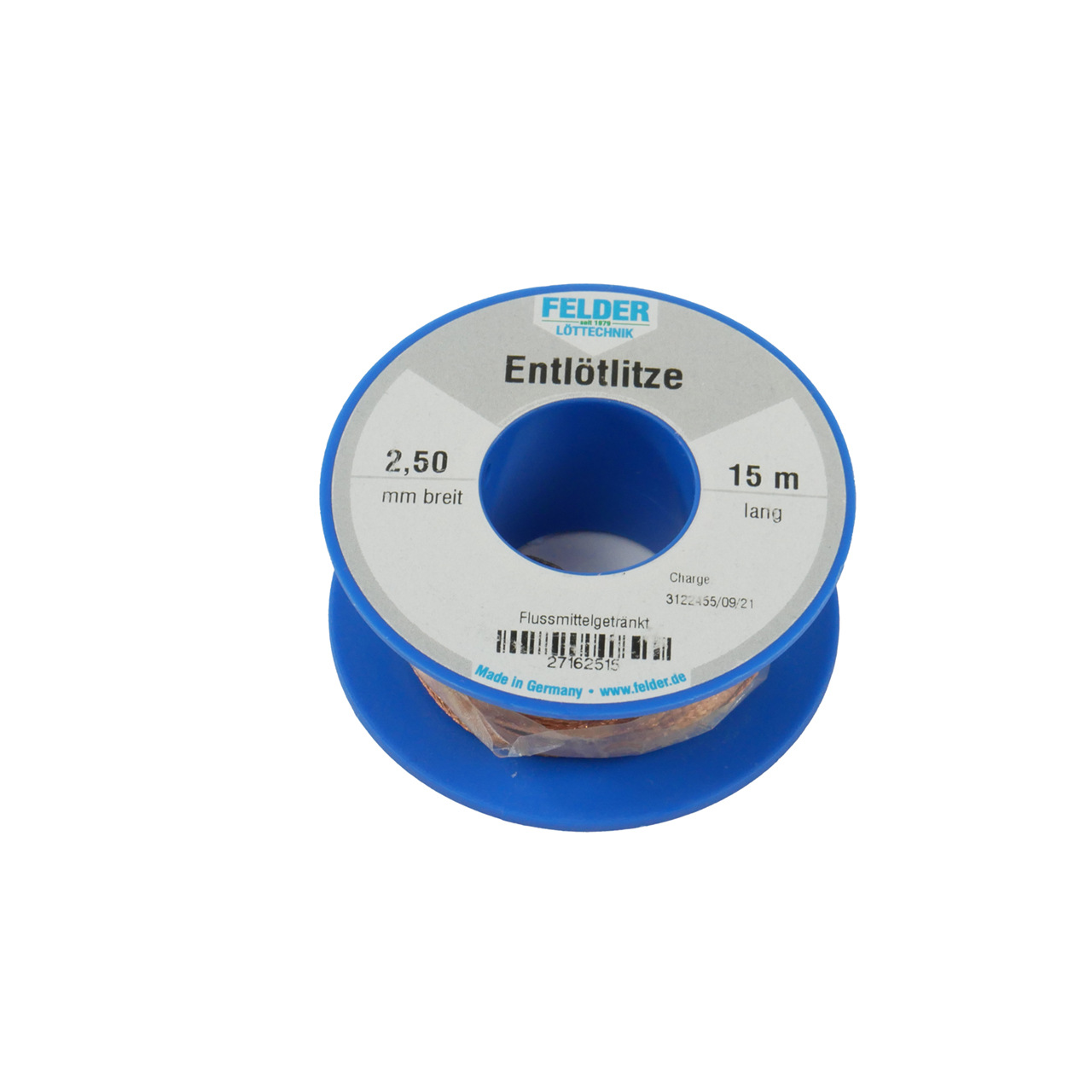 Entlötlitze 2.5mm Rolle 15.0m Entlötlitze 2.5mm Rolle 15.0m