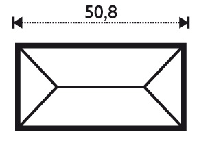 Bevel Pencil 1 x 2"