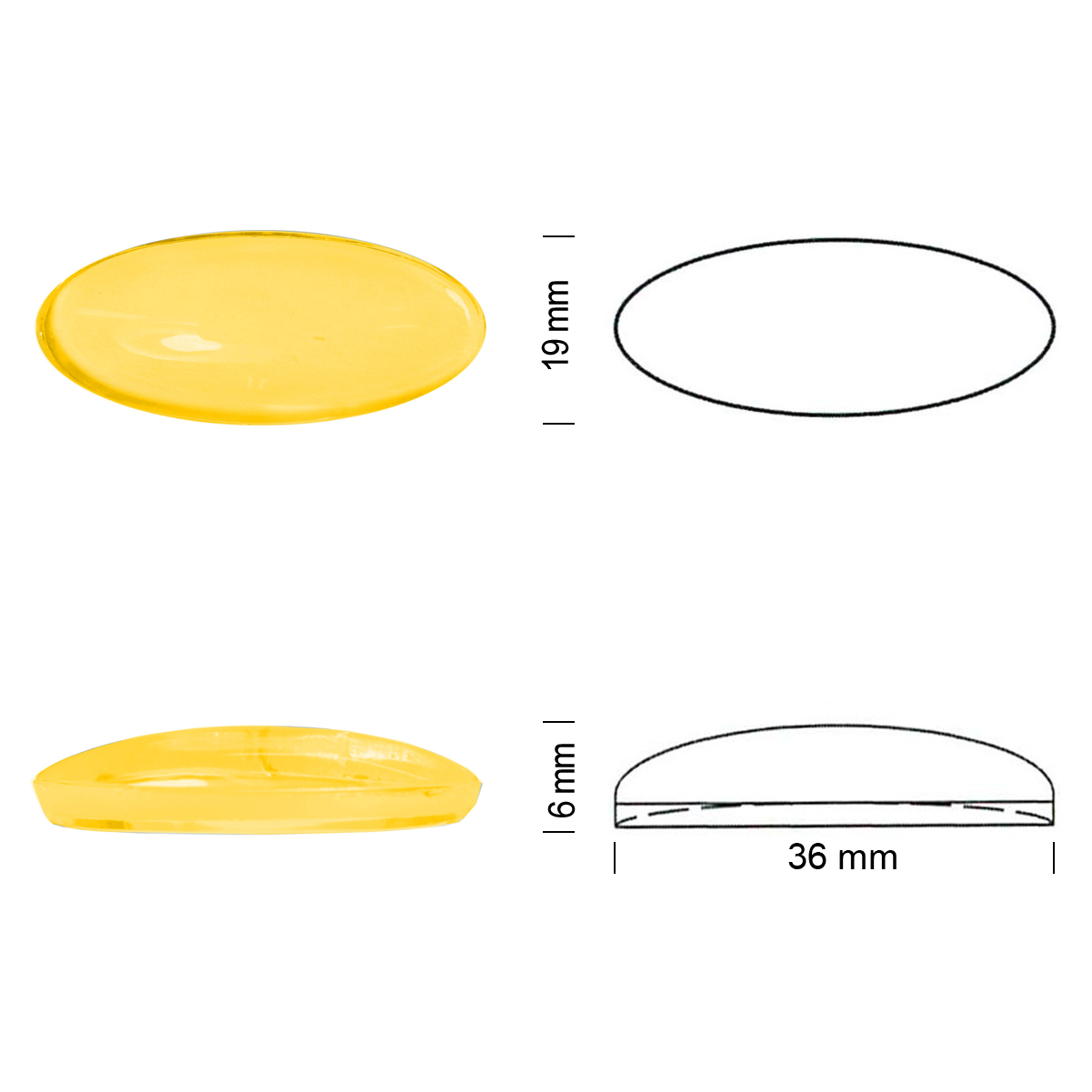 Jewel 36/19 yellow opal Jewel 36/19 yellow opal