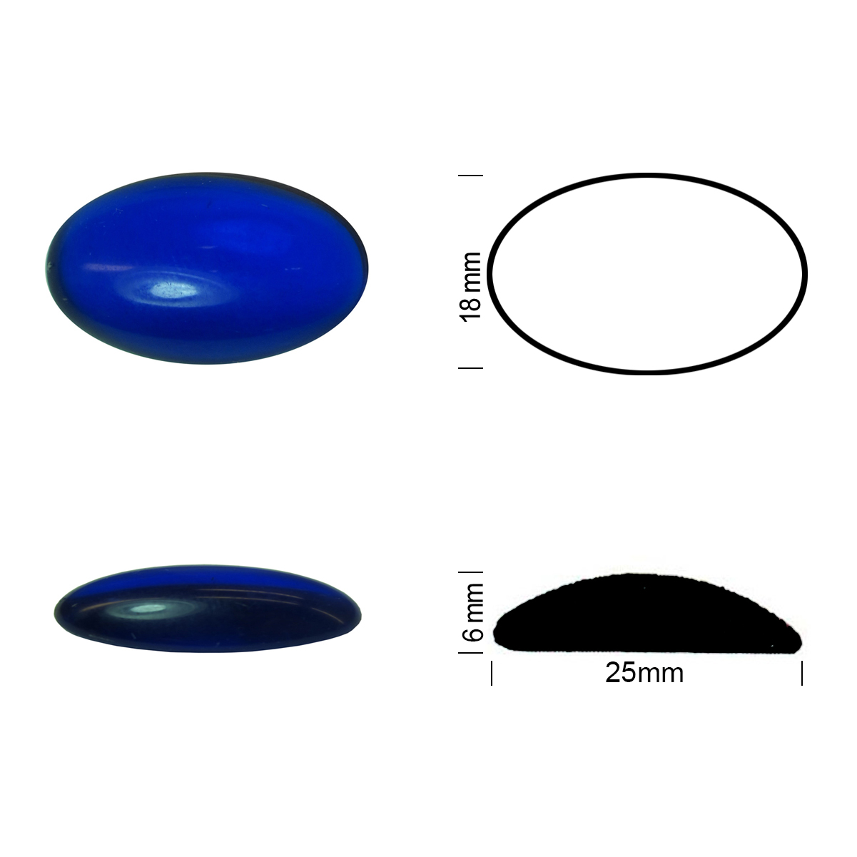 Jewel 25/18 cobalt blue Jewel 25/18 cobalt blue