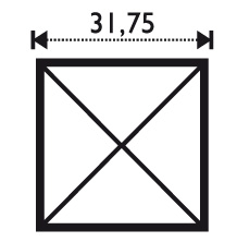 Bevel Pencil 1.25 x 1.25" Bevel Pencil 1.25 x 1.25"