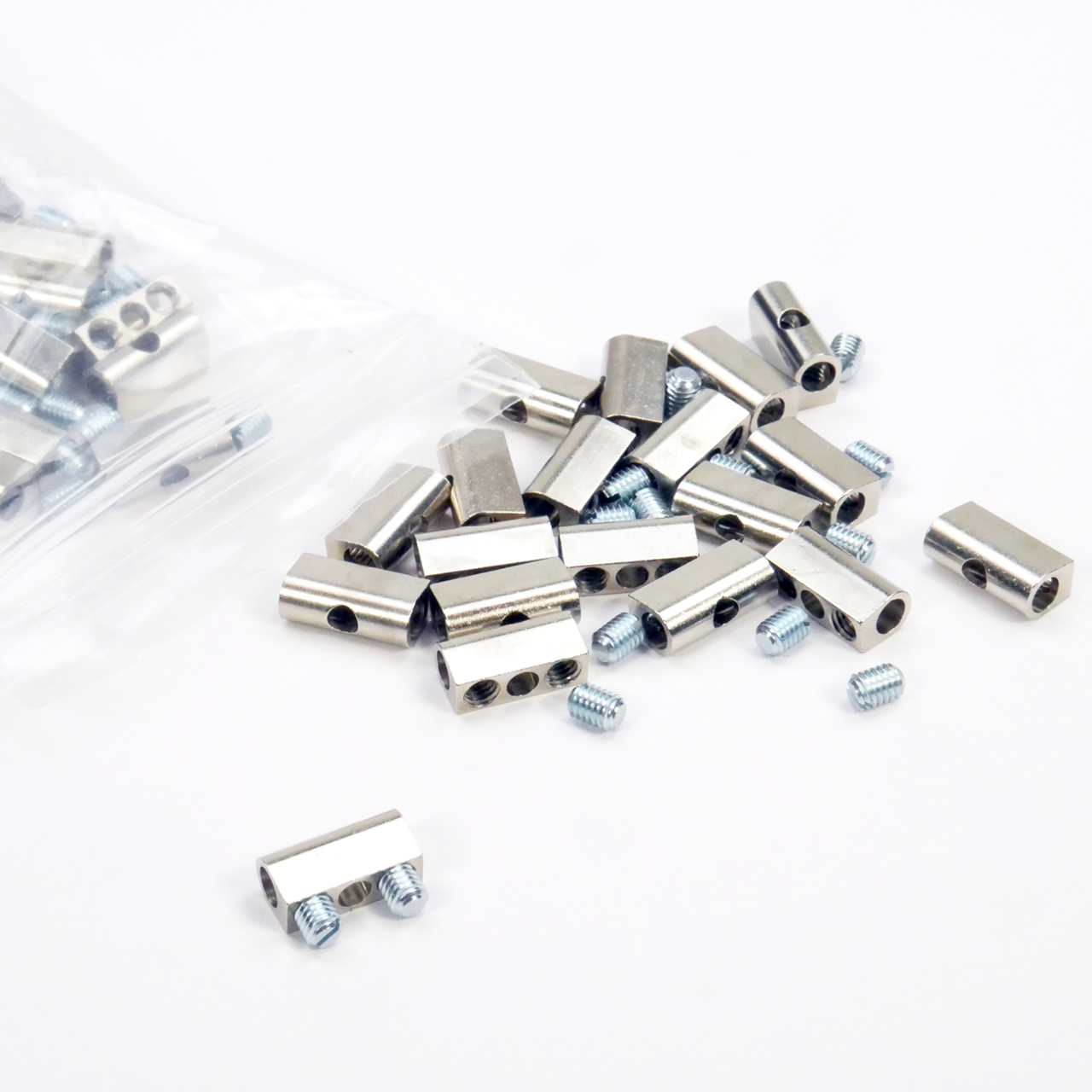 Rope clip with 2 screws, VE=50pcs Rope clip with 2 screws, VE=50pcs