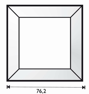 Spiegel-Bevel 3 x 3"
