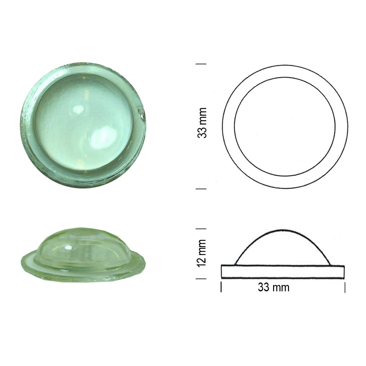 Bulleyes 33mm clear Bulleyes 33mm clear