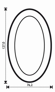 Bevel Oval 3 x 5" Bevel Oval 3 x 5"