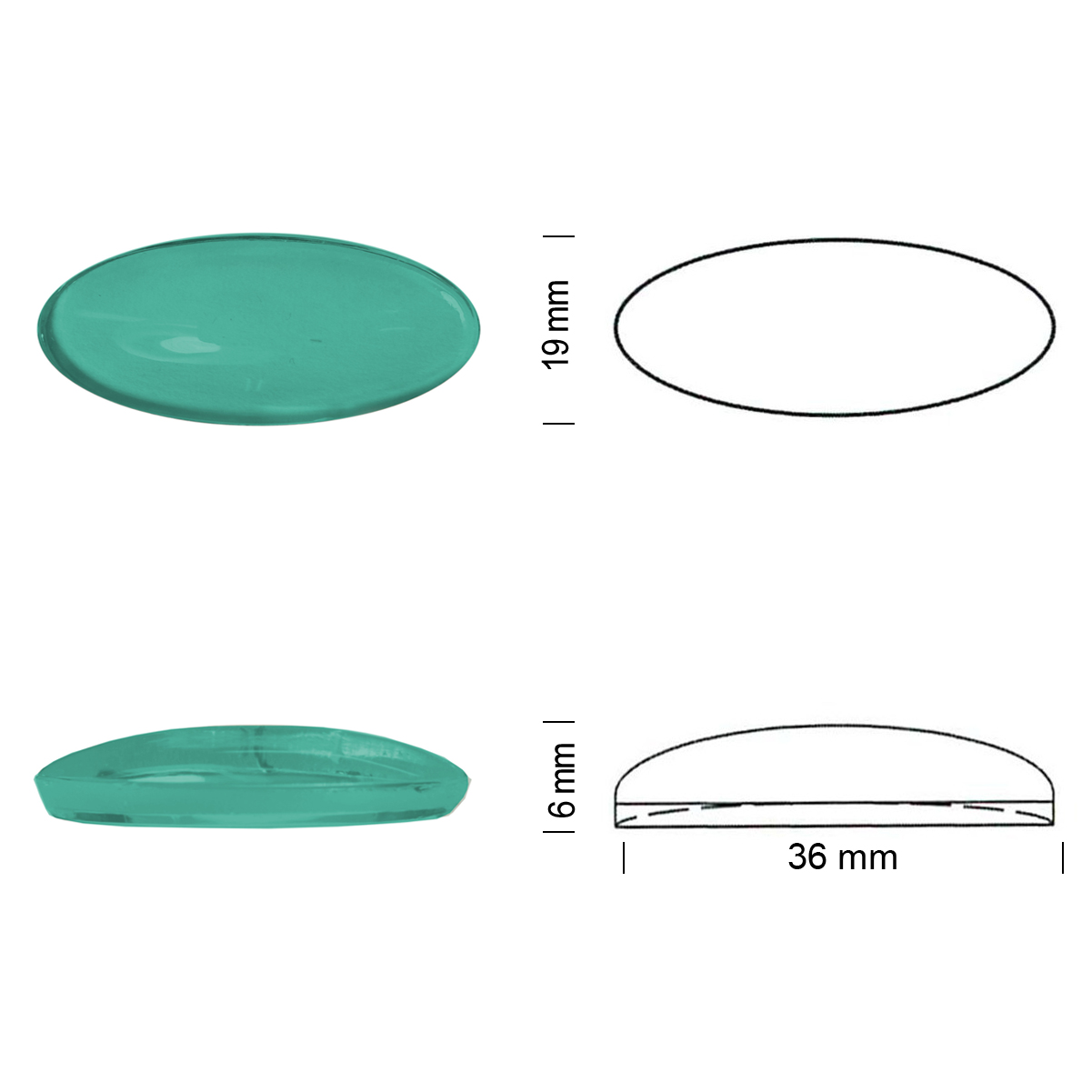 Jewel 36/19 moss green Jewel 36/19 moss green