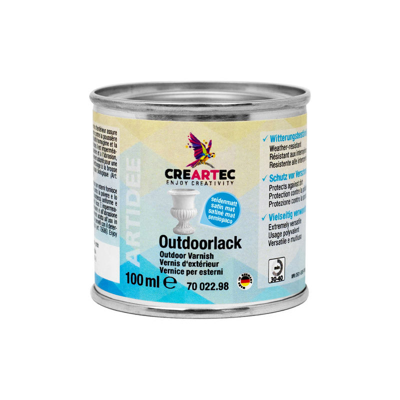 Outdoor varnish transparent shiny