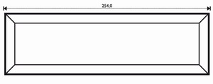 Bevel Straight 3 x 10" Bevel Straight 3 x 10"