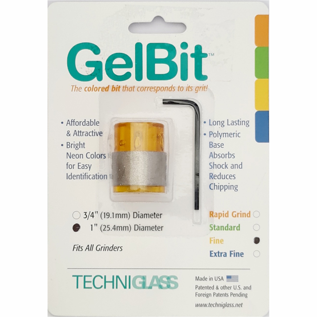 GelBit Schleifkopf 25mm fein