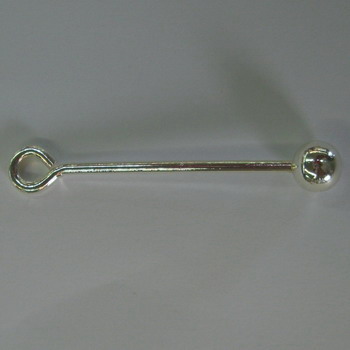 Bead holder Silver plated 45mm Bead holder Silver plated 45mm